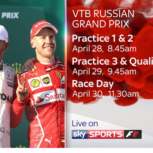 The Russian GP on Sky Sports
