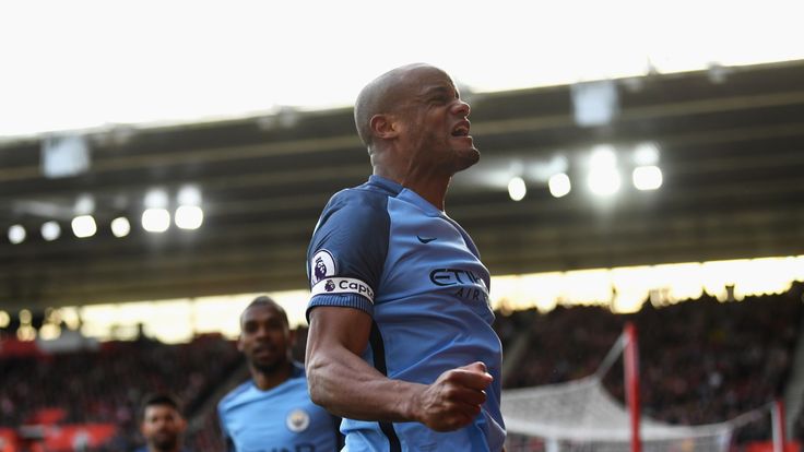 Vincent Kompany shone in Manchester City's 3-0 win at Southampton