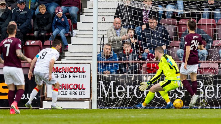 Kris Doolan gives Partick the lead at Tynecastle