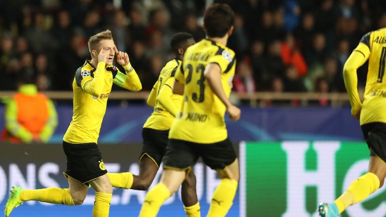 Marco Reus (L) pulled a goal back for the vistors