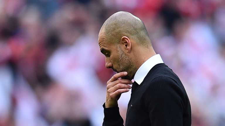 Pep Guardiola misses out on the chance to win silverware in his debut season as Manchester City manager