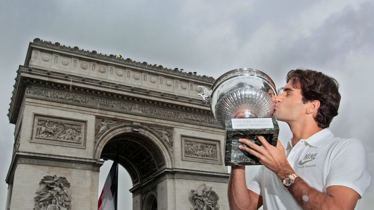 Federer's only victory in Paris came in 2009