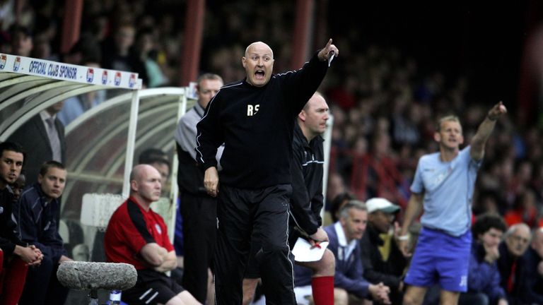 Russell Slade during his earlier spell in Lincolnshire 11 years ago