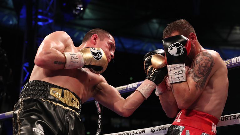 JOSHUA-KLITSCHKO PROMOTION.WEMBLEY STADIUM, .WEMBLEY,MIDDX.PIC;LAWRENCE LUSTIG.IBF FEATHERWEIGHT ELIMINATOR.SCOTT QUIGG VS VIOREL SIMION