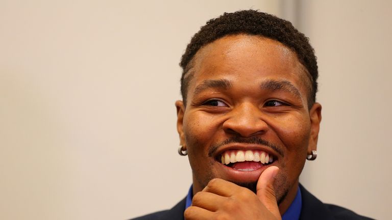 NEW YORK, NY - AUGUST 01:  Former Welterweight World Champion Shawn Porter speaks to the media during a fight night media roundtable at Barclays Center on 