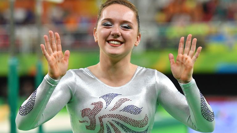 Team GB's youngest athlete Amy Tinkler won bronze in the women's floor exercise final at Rio 2016