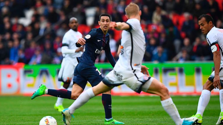 Angel Di Maria was also on target for PSG