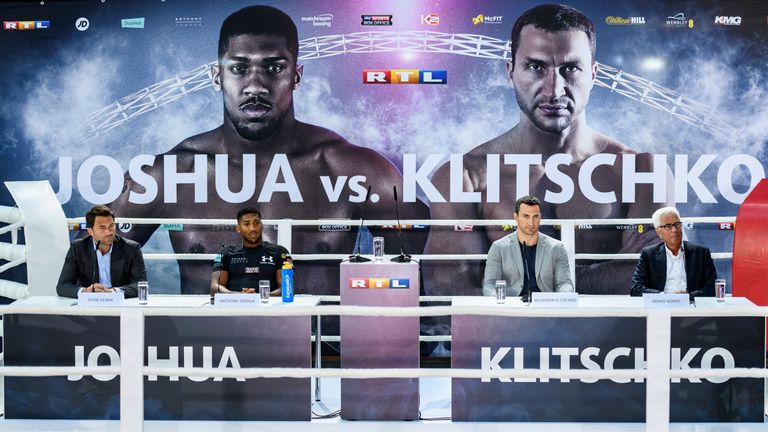 Anthony Joshua, Wladimir Klitschko, Eddie Hearn, Bernd Boente
