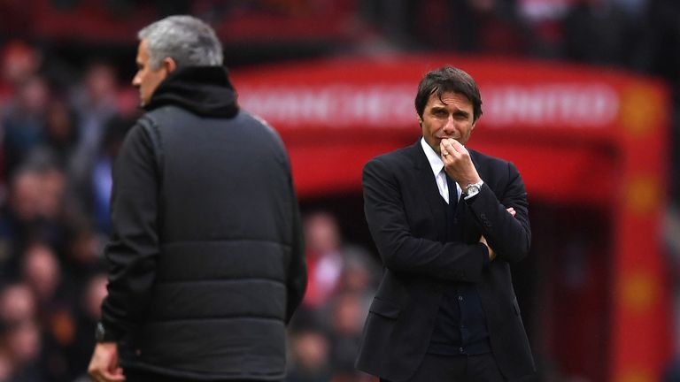  Gary Neville said Antonio Conte spent too much time stroking his chin
