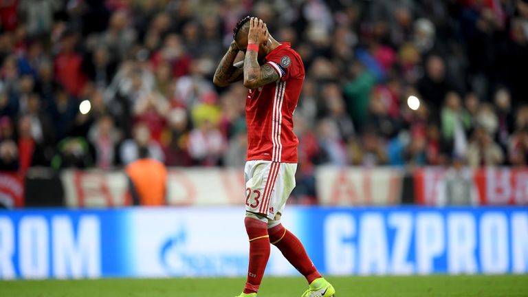 pions League Quarter Final first leg match between FC Bayern Muenchen and Real Madrid CF at Allianz Arena on April 12, 2017 in Munich, Germany.