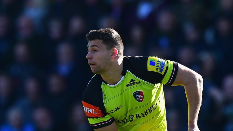 NORTHAMPTON - MARCH 25 2017: Ben Youngs of Leicester Tigers during the Aviva Premiership match between Northampton Saints and Leicester Tigers