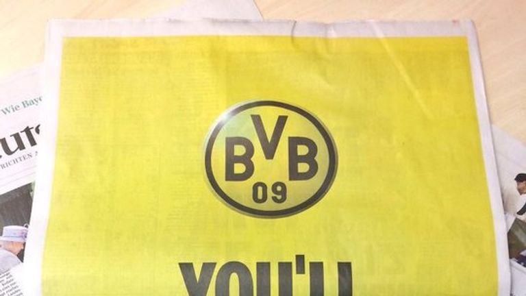 The front page of the German newspaper Bild