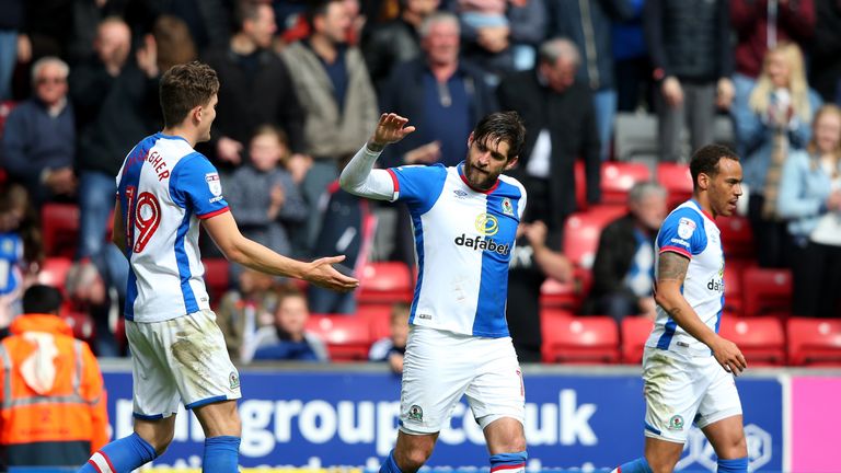  Danny Graham (C) of Blackburn Rovers 