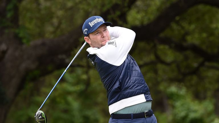 Branden Grace during the third round of the Valero Texas Open at TPC San Antonio