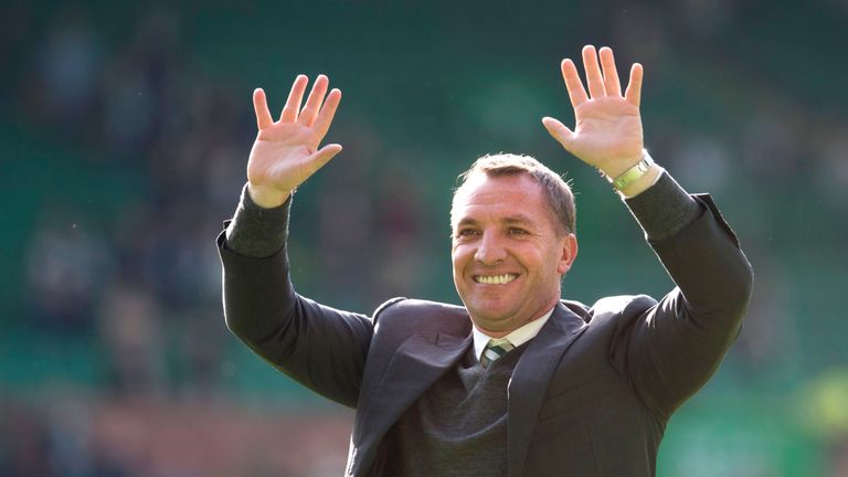 Brendan Rodgers acknowledges Celtic fans' 10-in-a-row chants