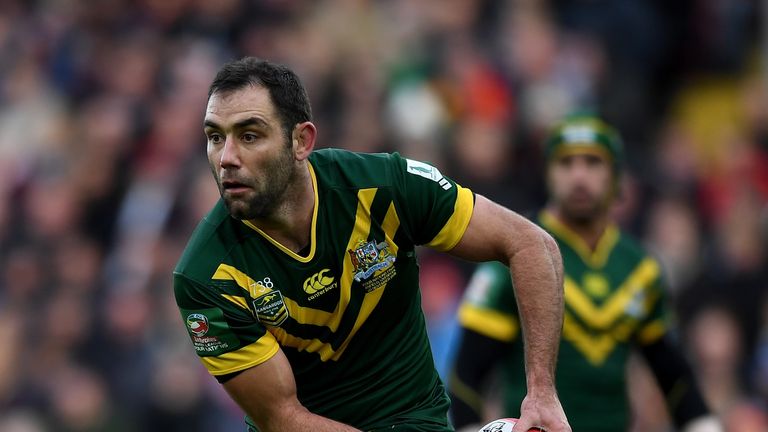 LIVERPOOL, ENGLAND - NOVEMBER 20:  Australia captain Cameron Smith during the Four Nations match between the New Zealand Kiwis and Australian Kangaroos at 