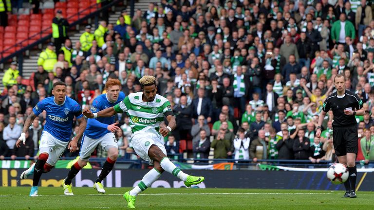Scott Sinclair converted from the spot to double Celtic's advantage 