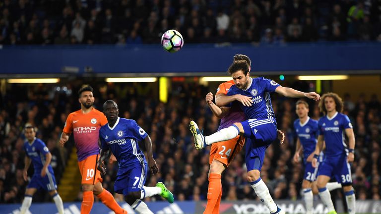 Fabregas played as Chelsea beat Manchester City 