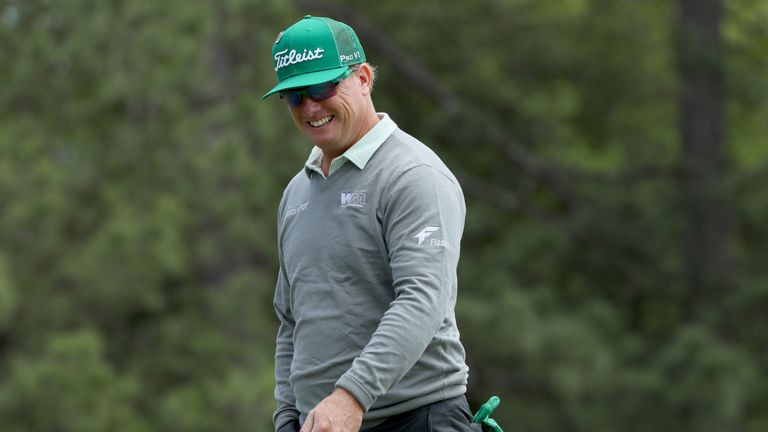 AUGUSTA, GA - APRIL 06:  Charley Hoffman of the United States walks across the first green during the first round of the 2017 Masters Tournament at Augusta