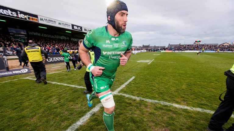 Connacht's John Muldoon takes to the filed to make his 300th appearance for the province