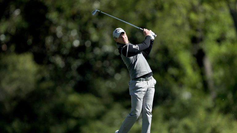 AUGUSTA, GA - APRIL 07:  Danny Willett of England plays his second shot on the fifth hole during the second round of the 2017 Masters Tournament at Augusta