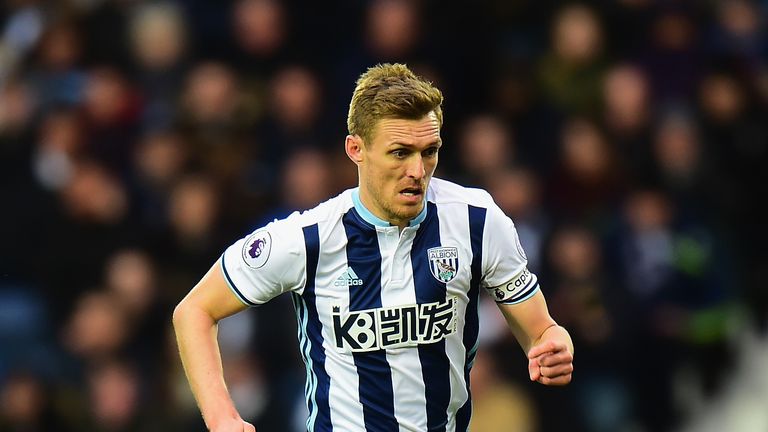 Darren Fletcher of West Brom during the Premier League match between against Crystal Palace