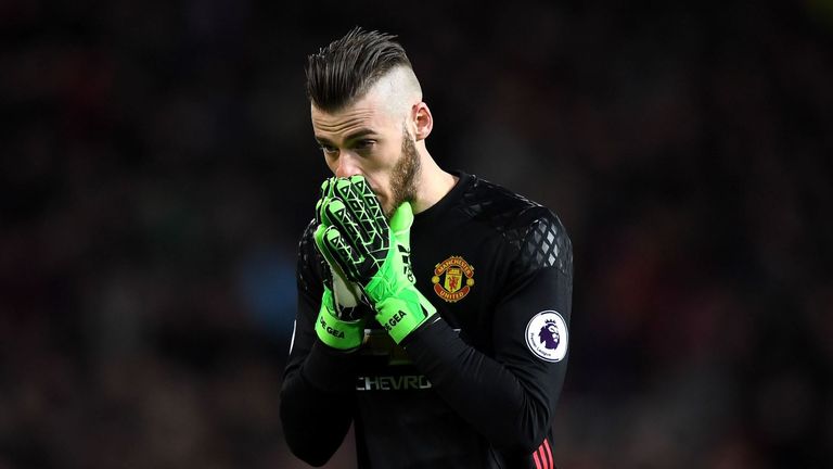 Manchester United goalkeeper David de Gea