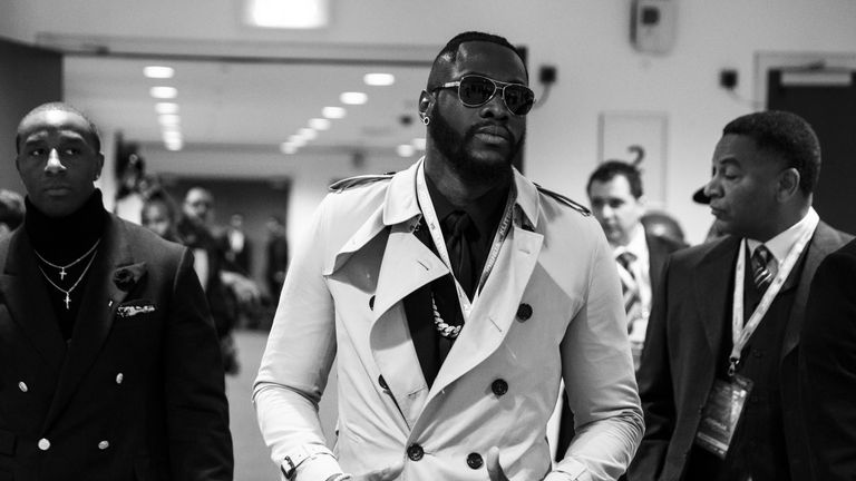 Lawrence Okolie v Russ Henshaw, Cruiserweight Fight Wembley Stadium..29th April 2017.Picture By Mark Robinson..Deontay Wilder arrives at the stadium