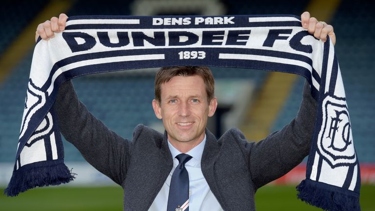 18/04/17 . DENS PARK - DUNDEE . Dundee unveils the club's interim manager Neil McCann
