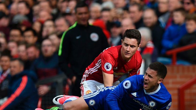 Ander Herrera man-marked Eden Hazard on Super Sunday