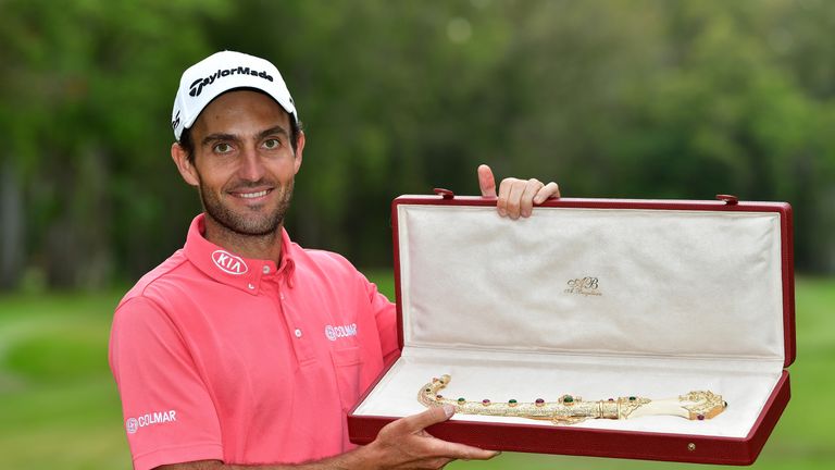 Edoardo Molinari following victory at the Trophee Hassan II at Royal Golf Dar Es Salam