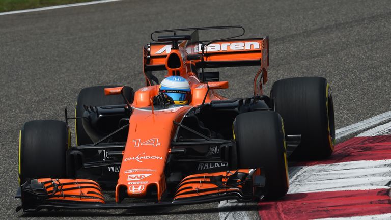 Fernando Alonso (ESP) McLaren MCL32 at Formula One World Championship, Rd2, Chinese Grand Prix, Qualifying, Shanghai, China, Saturday 8 April 2017.