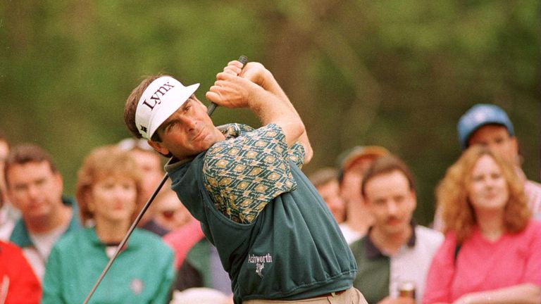 31 Mar 1996: Fred Couples of the USA hits his tee shot on the 15th hole during the final round of the 1996 Players Championship at the TPC at Sawgrass Stad