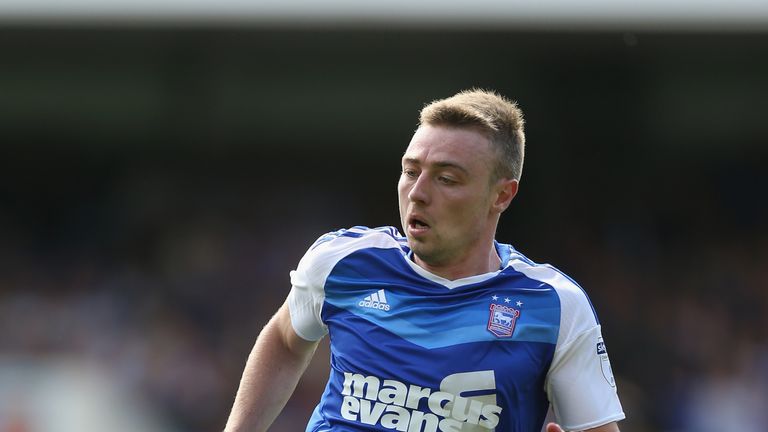 IPSWICH, ENGLAND - AUGUST 21:  Freddie Sears of Ipswich during the Sky Bet Championship match between Ipswich Town and Norwich City at Portman Road on Augu