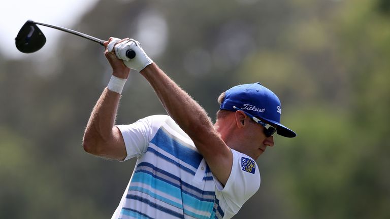 HILTON HEAD ISLAND, SC - APRIL 15:  Graham Delaet of Canada hits a tee shot on the 3rd hole during the third round of the 2017 RBC Heritage at Harbour Town