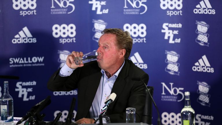 New Birmingham City manager Harry Redknapp during the press conference at St Andrew's