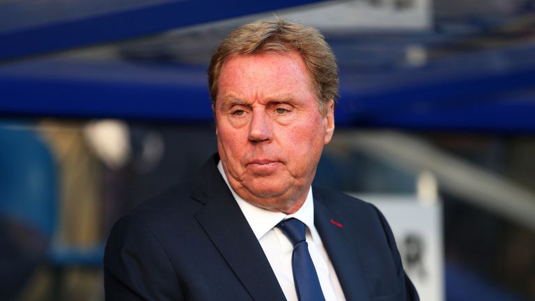 Harry Redknapp prior to the Premier League match between Queens Park Rangers and Leicester City in 2014