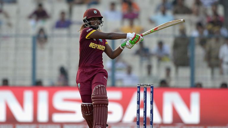 Hayley Matthews bats during the Women's ICC World T20 India 2016 Final between Australia and West Indies at Eden Gardens on April 3, 2016 Kolkata.