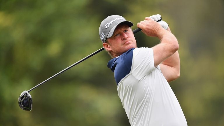RABAT, MOROCCO - APRIL 13:  Jamie Donaldson of Wales tees off during the first round on day one of the Trophee Hassan II at Royal Golf Dar Es Salam on Apri