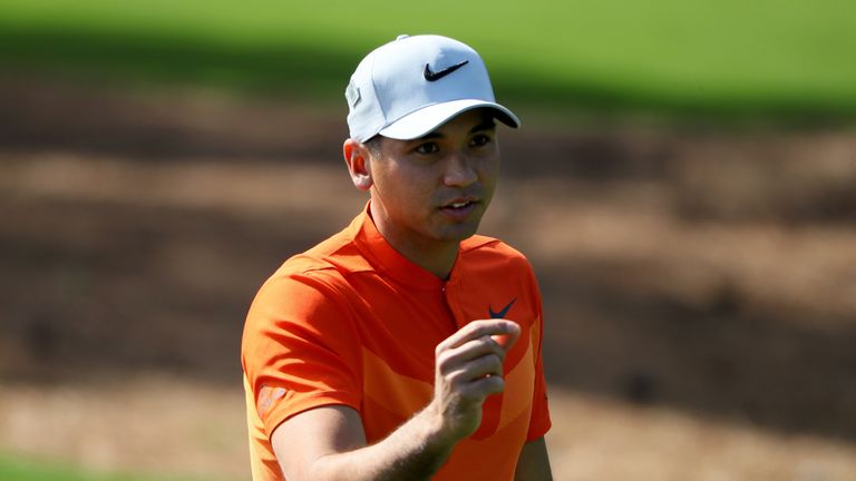 Jason Day reeled off four birdies in a row on the back nine