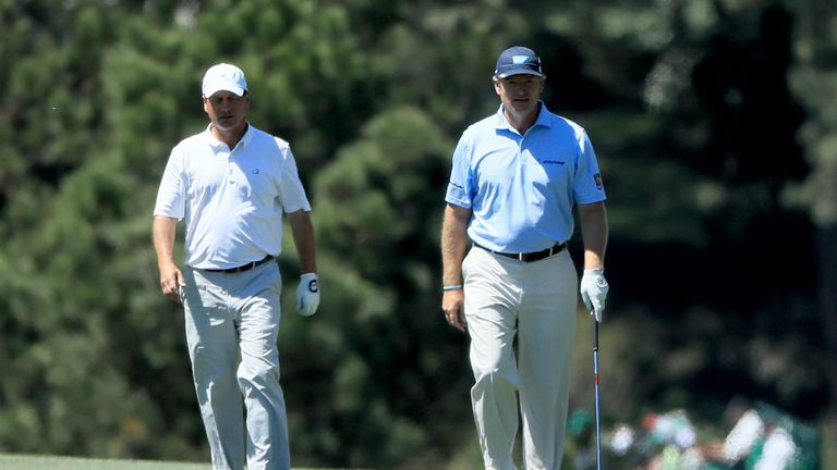 Ernie Els played with Augusta National member Jeff Knox for the second time