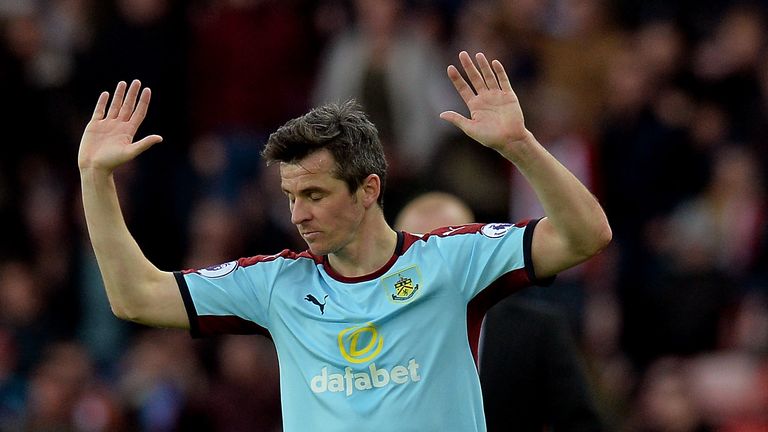 SUNDERLAND, ENGLAND - MARCH 18: Joey Barton of Burnley reacts during the Premier League match between Sunderland and Burnley at Stadium of Light on March 1