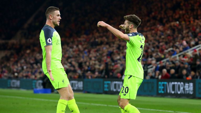 Jordan Henderson and Adam Lallana remain out for Liverpool