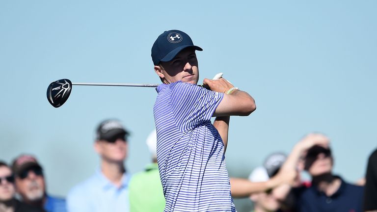 Jordan Spieth during the second round of the Shell Houston Open at the Golf Club of Houston