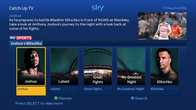 Joshua v Klitschko On Demans