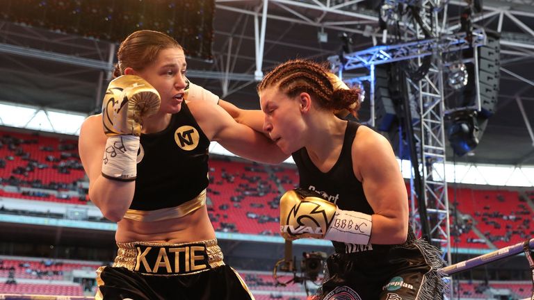 Katie Taylor wins at Wembley