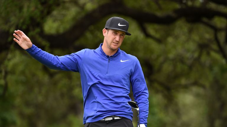 Kevin Chappell  during the third round of the Valero Texas Open at TPC San Antonio