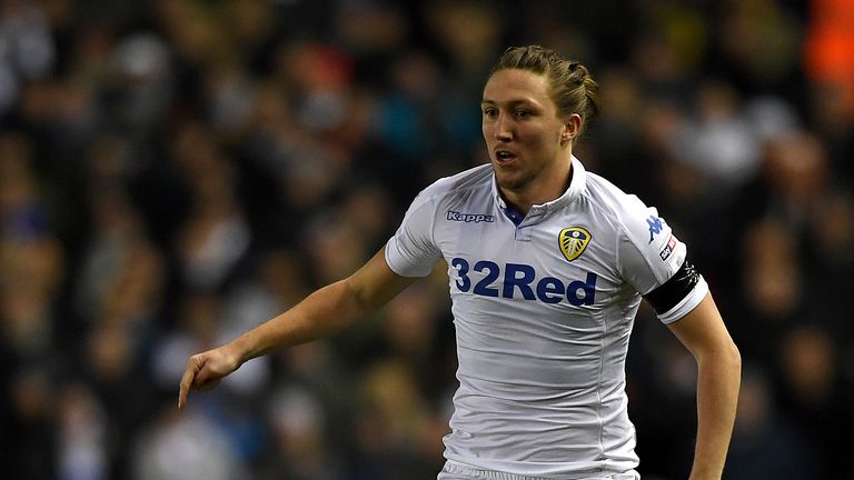 LEEDS, ENGLAND - JANUARY 13:  Luke Ayling of Leeds United during the Sky Bet Championship match between Leeds United and Derby County at Elland Road on Jan