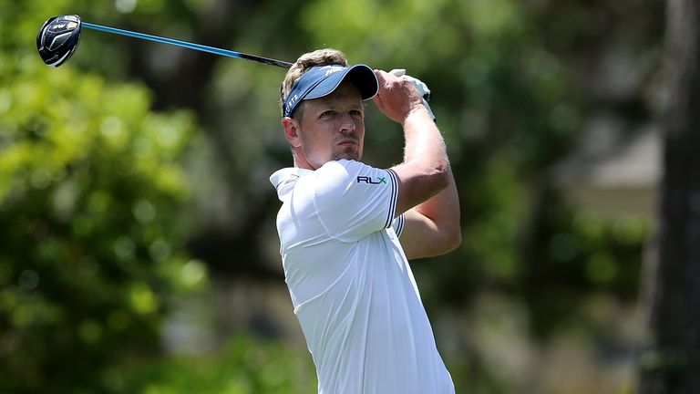 Luke Donald during the first round of the RBC Heritage at Harbour Town 