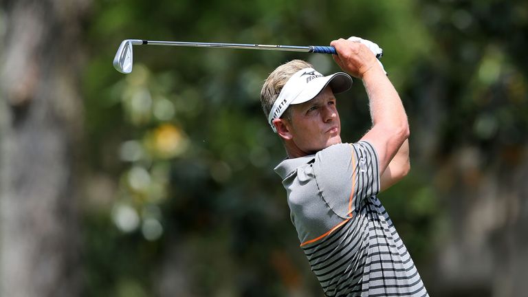 HILTON HEAD ISLAND, SC - APRIL 15:  Luke Donald of England hits a tee shot on the 4th hole during the third round of the 2017 RBC Heritage at Harbour Town 